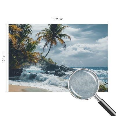 Samolepilna fototapeta za dnevno sobo Eksotična plaža