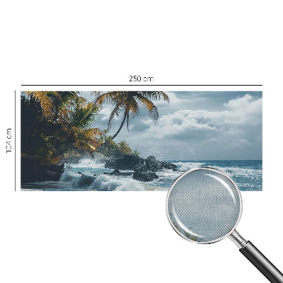 Samolepilna fototapeta za dnevno sobo z motivom eksotične plaže