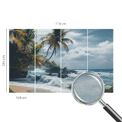 Samolepilna fototapeta za dnevno sobo Eksotična plaža