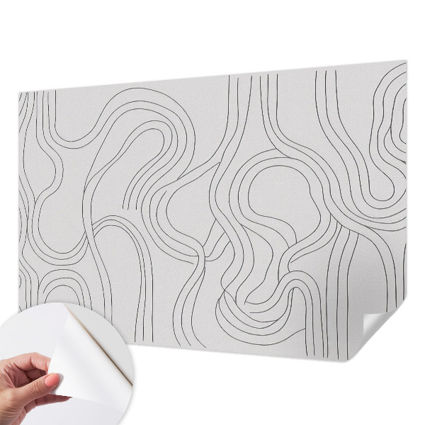Samolepilna fototapeta z motivom organskih linij
