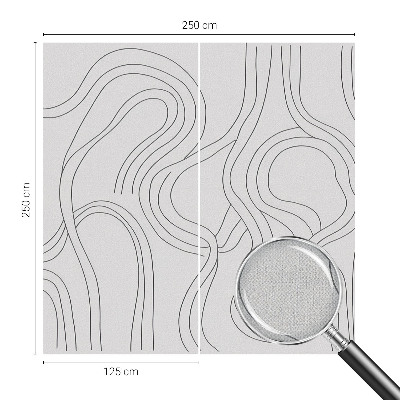 Samolepilna fototapeta z motivom organskih linij