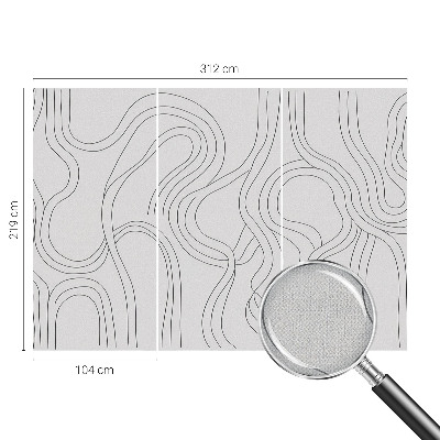 Samolepilna fototapeta z motivom organskih linij