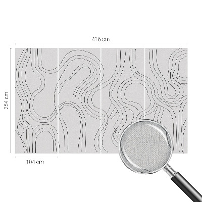 Samolepilna fototapeta z motivom organskih linij