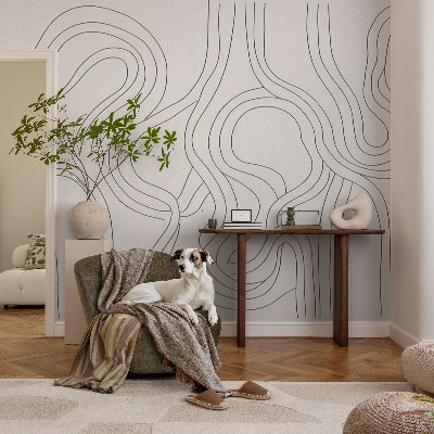 Samolepilna fototapeta z motivom organskih linij
