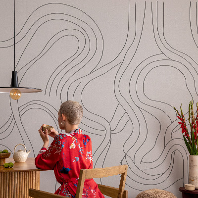 Samolepilna fototapeta Organske linije