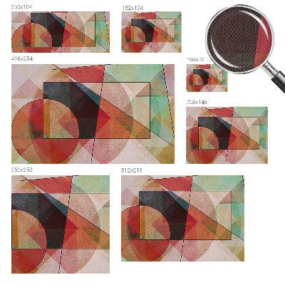 Samolepilna fototapeta za dnevno sobo z geometrijskim abstraktnim motivom