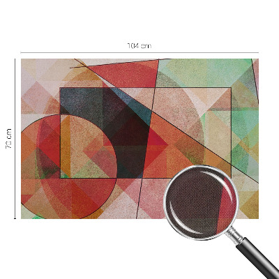 Samolepilna fototapeta za dnevno sobo z geometrijskim abstraktnim motivom
