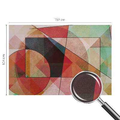 Samolepilna fototapeta za dnevno sobo z geometrijskim abstraktnim motivom