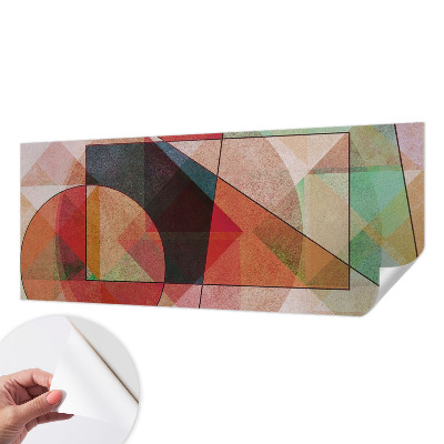 Samolepilna fototapeta za dnevno sobo z geometrijskim abstraktnim motivom