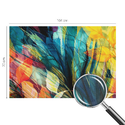 Samolepilna fototapeta za dnevno sobo Abstraktni listi