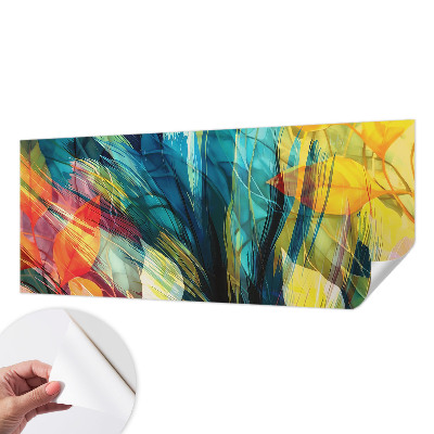 Samolepilna fototapeta za dnevno sobo Abstraktni listi