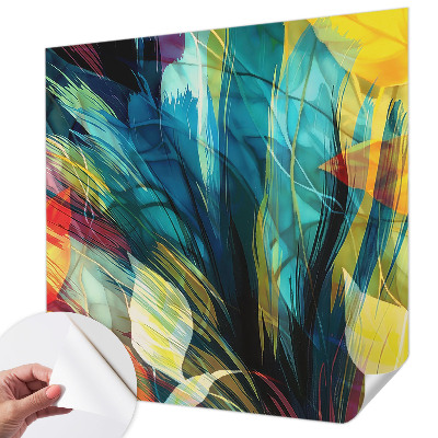 Samolepilna fototapeta za dnevno sobo Abstraktni listi