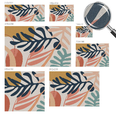 Samolepilna fototapeta Listnati vzorci