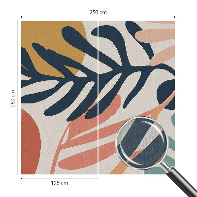 Samolepilna fototapeta z listnatim vzorcem