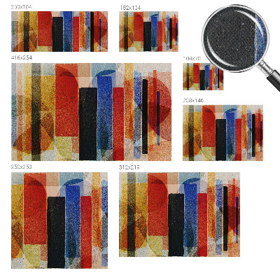 Otroška fototapeta z motivom geometrijskih oblik