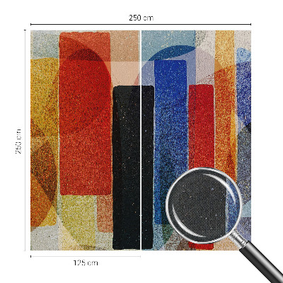 Otroška fototapeta z motivom geometrijskih oblik