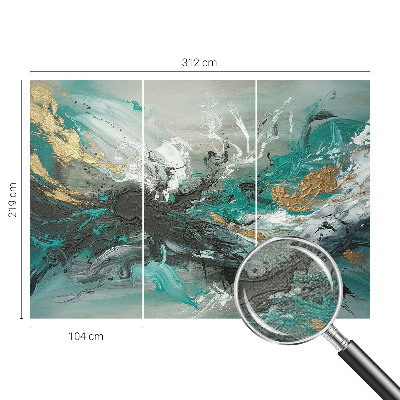 Samolepilna fototapeta za spalnico z motivom umetniškega vrtinca