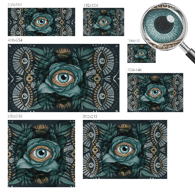 Otroška fototapeta Cvetlično oko