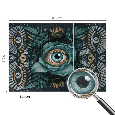 Otroška fototapeta z motivom cvetličnega očesa