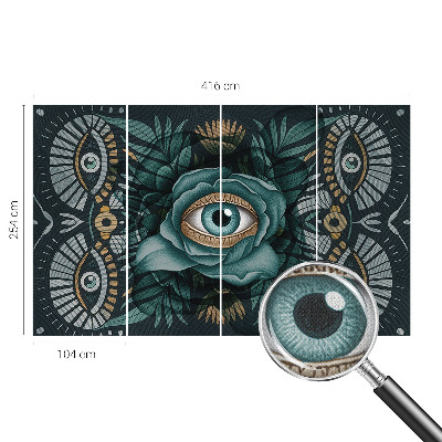 Otroška fototapeta z motivom cvetličnega očesa
