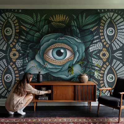 Otroška fototapeta Cvetlično oko