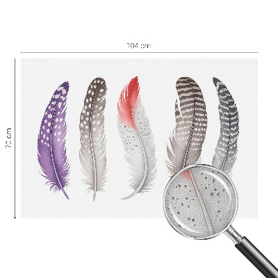 Samolepilna fototapeta za dnevno sobo Vzorčasto perje