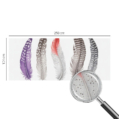 Samolepilna fototapeta za dnevno sobo Vzorčasto perje