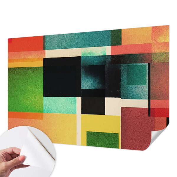 3D fototapeta z geometrijskim abstraktnim motivom