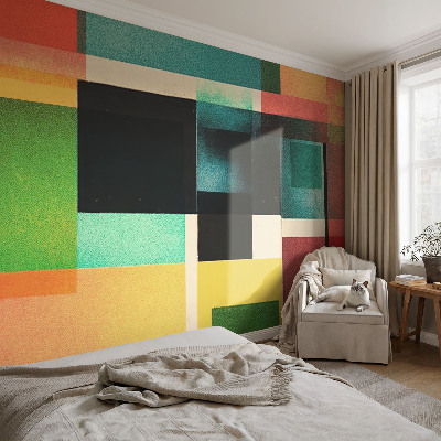 3D fototapeta z geometrijskim abstraktnim motivom