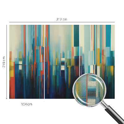 Samolepilna fototapeta za spalnico z abstraktnimi črtami