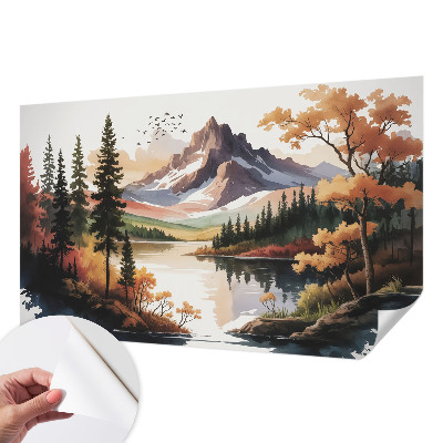 Fototapeta za otroško sobo z motivom gorske jeseni