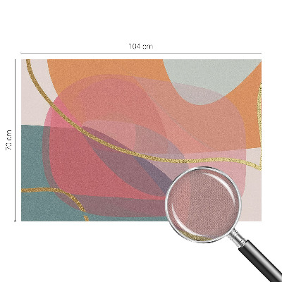 Samolepilna fototapeta za dnevno sobo Barvite oblike