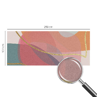 Samolepilna fototapeta za dnevno sobo Barvite oblike