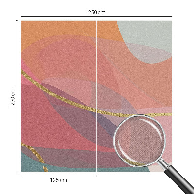 Samolepilna fototapeta za dnevno sobo Barvite oblike