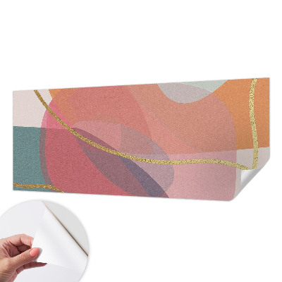 Samolepilna fototapeta za dnevno sobo Barvite oblike