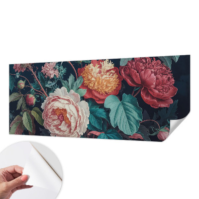 3D fototapeta z motivom barvitih rož