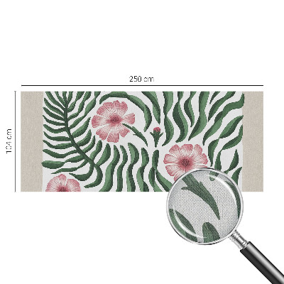 Samolepilna fototapeta za spalnico Cvetje, listi