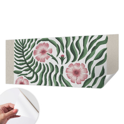 Samolepilna fototapeta za spalnico Cvetje, listi