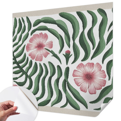 Samolepilna fototapeta za spalnico Cvetje, listi