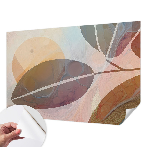 Samolepilna fototapeta za dnevno sobo Harmonični listi