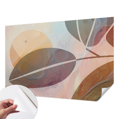 Samolepilna fototapeta za dnevno sobo Harmonični listi