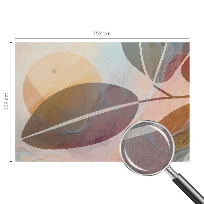 Samolepilna fototapeta za dnevno sobo Harmonični listi