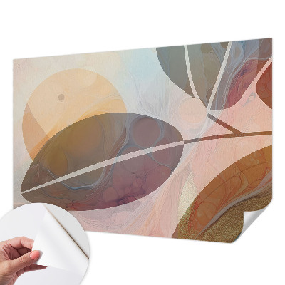 Samolepilna fototapeta za dnevno sobo Harmonični listi