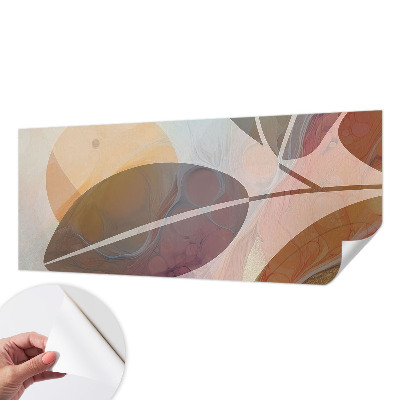 Samolepilna fototapeta za dnevno sobo Harmonični listi