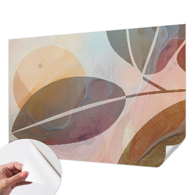 Samolepilna fototapeta za dnevno sobo Harmonični listi