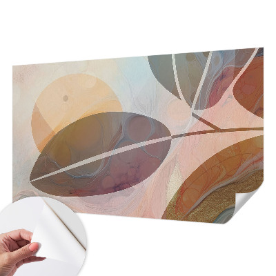 Samolepilna fototapeta za dnevno sobo Harmonični listi