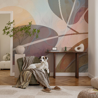 Samolepilna fototapeta za dnevno sobo Harmonični listi