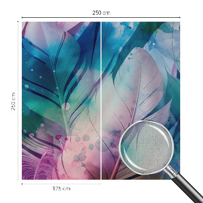 Samolepilna fototapeta z motivom barvitega perja