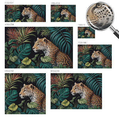 Otroška fototapeta z motivom eksotičnega leoparda
