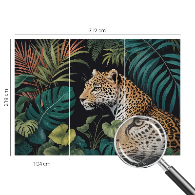 Otroška fototapeta z motivom eksotičnega leoparda